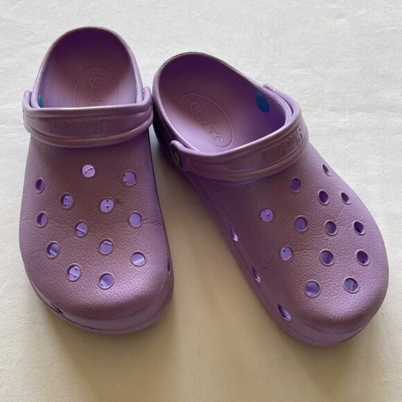 Skechers Purple Clogs Size 3 - Picture 2 of 10